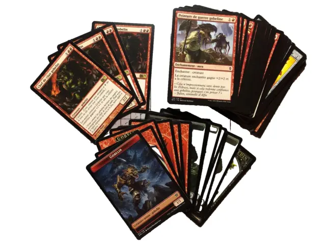 lot de 65 cartes Magic MTG Gobelins 4x Chef de clan gobelin