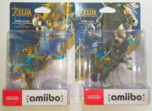 Amiibo Link Bow Riding Breath Of The Wild Legend Série Zelda Nintendo Switch Se