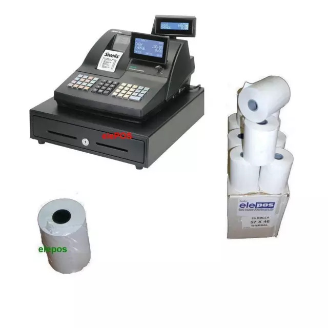 Sam4s NR-520 Cash Register Thermal Rolls, Sam4s NR520 NR-500 Series Till Rolls