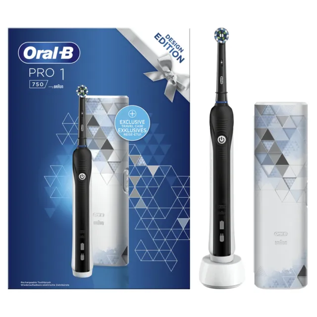 Oral-B PRO 1 750 Design Edition Elektrische Zahnbürste - Schwarz