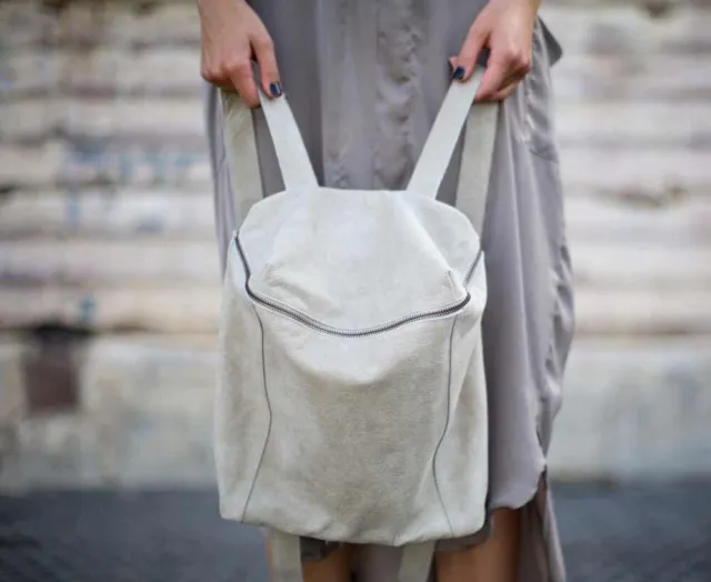 Leather Bags/travel Bag/ School Bag/ Bag Pack / Girls Bag/ Trendy Stone Colour