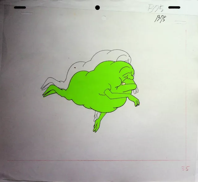 The Real Ghostbusters 1986 Production Animation Hand Painted Cel & Pencil DIC