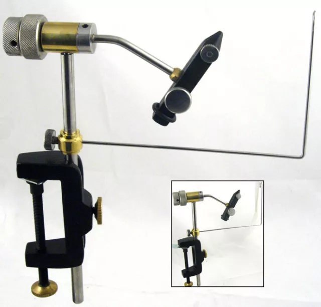 FULLY ROTATABLE FLY Tying Vice With Bobbin Cradle £19.99 - PicClick UK