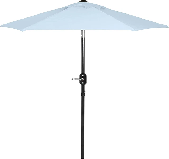 6 FT OUTDOOR Patio Umbrella with Aluminum Pole, Easy Open/Close Crank