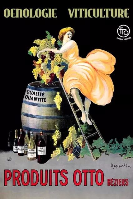 Poster Manifesto Locandina Pubblicitaria Stampa Vintage Bevanda Vino Aperitivo