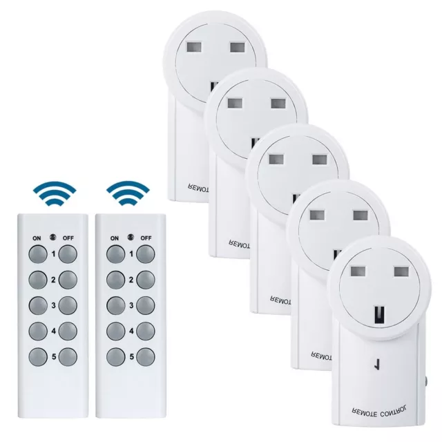 Wireless Smart Remote Control Socket UK Plug with Remote Control Outlet Switch