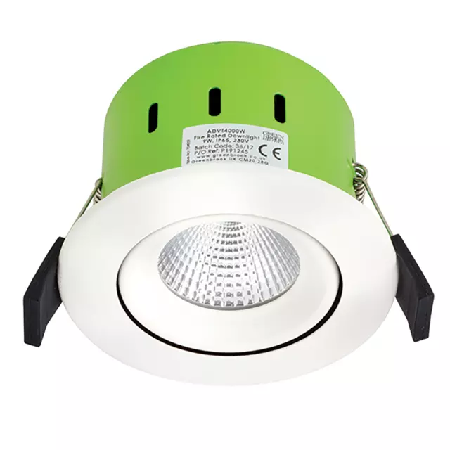 Greenbrook Downlight LED White 3000k/4000k Tiltable, Anti Glare, Fixed