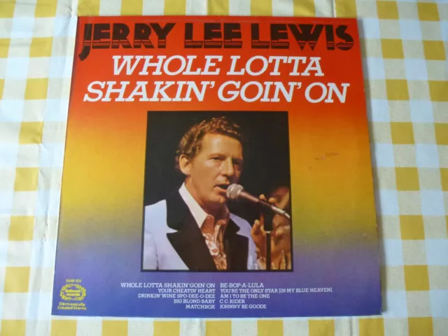 JERRY LEE LEWIS WHOLE LOTTA SHAKIN' GOIN' ON ORIGINAL 1970s HALLMARK UK VINYL LP