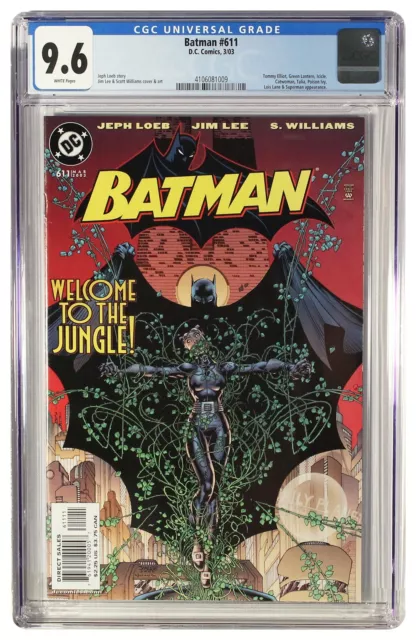 Batman #611 Jim Lee Superman/Poison Ivy  CGC NM+ 9.6 White Pages 4106081009