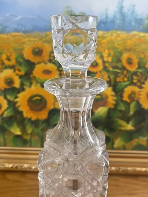 Beautiful Early c1900’s Edwardian Period Cut Glass Snuff Bottle 3