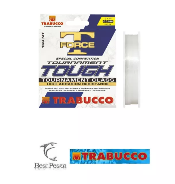 TRABUCCO - TOURNAMENT TOUGH 300mt - Ø 0,148 - CARICO 2.8 Kg