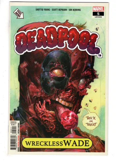 Deadpool #5 (2018) - Grade Nm - Garbage Pail Kids Homage Nic Klein Cover!