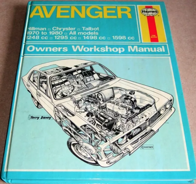 HAYNES TALBOT - CHRYSLER - HILLMAN AVENGER Owners Workshop Manual 1970 to 1980