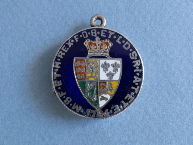 Antique Enamelled George III 1794 Spade Guniea Token Pendant Locket Antique Enamelled George III 1794 Spade Guniea Token Pendant Locket