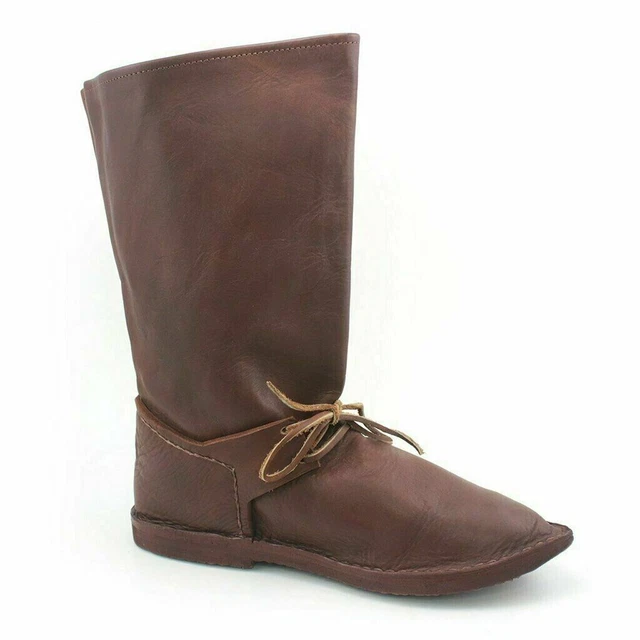 FURPHI Mittelalter Beinschoner - Leinen Gamaschen Für Wikinger Kostüm