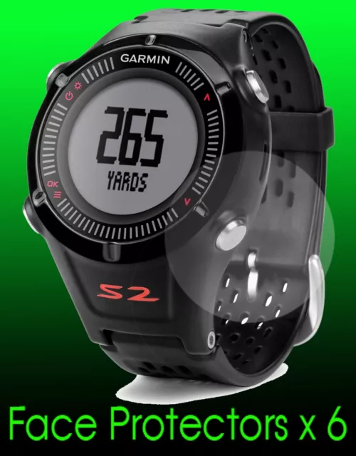 Reloj de golf Garmin Approach S2 protectores faciales x 6 protección