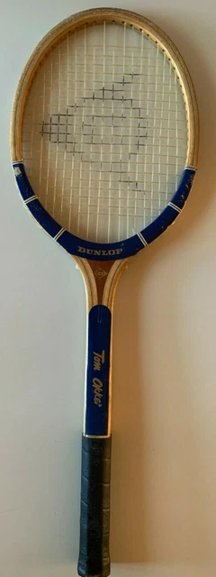 Raquette De Tennis Vintage Dunlop McEnroe Autograph Avec Housse