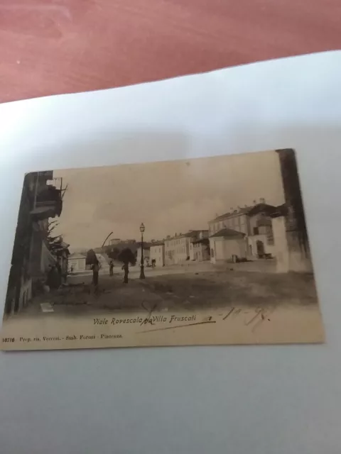 Cartolina Rovescala Viale - Villa Frascati - Vg 1907 Bella Animazione