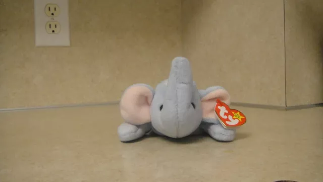 Ty Beanie Baby Peanut the Elephant (1995) with tags
