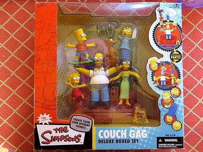 mcfarlane toys the simpsons deluxe boxed sets family couch gag action figure set