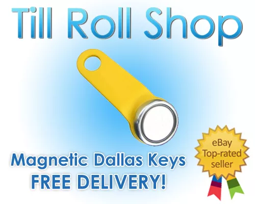 1 x Yellow Dallas Key Magnetic Fob iButton 1-Wire EPOS - Free Del!