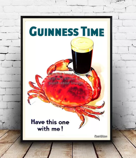 Guinness Time Have this one with me: Altes Bier Werbung Poster Reproduktion