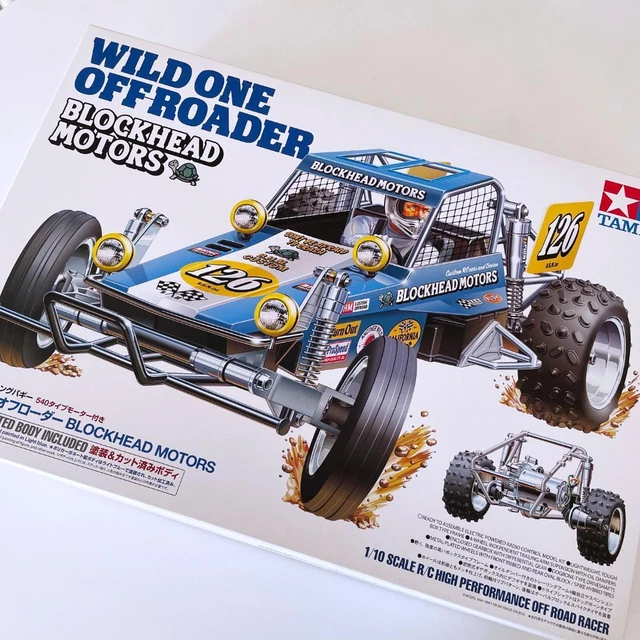 Foglio Decalcomanie Tamiya Per Modelli RC 1:10 Wild One Blockhead, 58695/9490041
