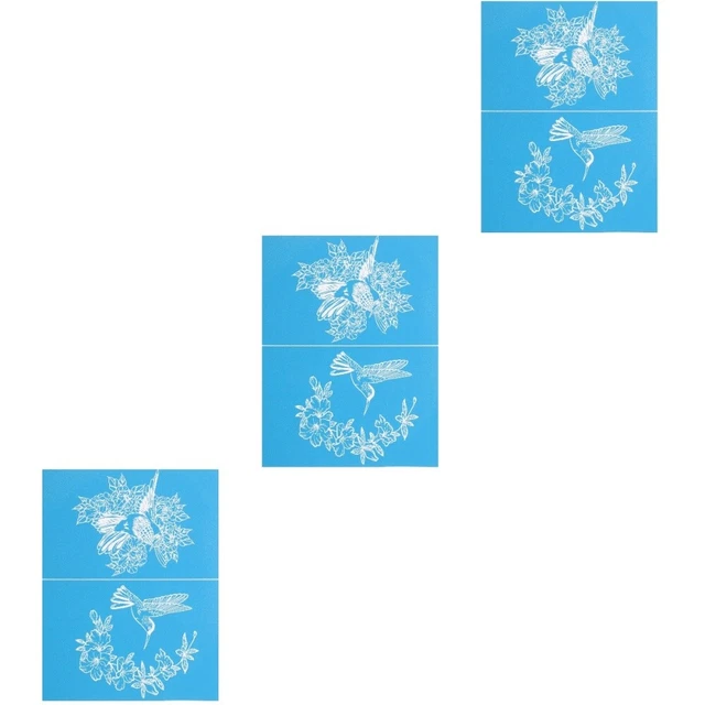 3 blätter Haushalt Zarte Silk Druck Schablone Für Druck DIY Hause 12