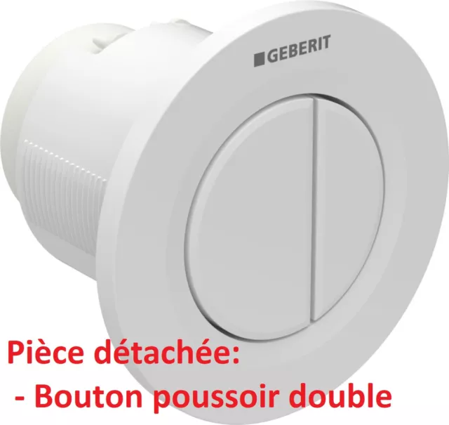 GEBERIT - Poussoir double pour chassse d'eau pneumatique - Issu du kit 116042111