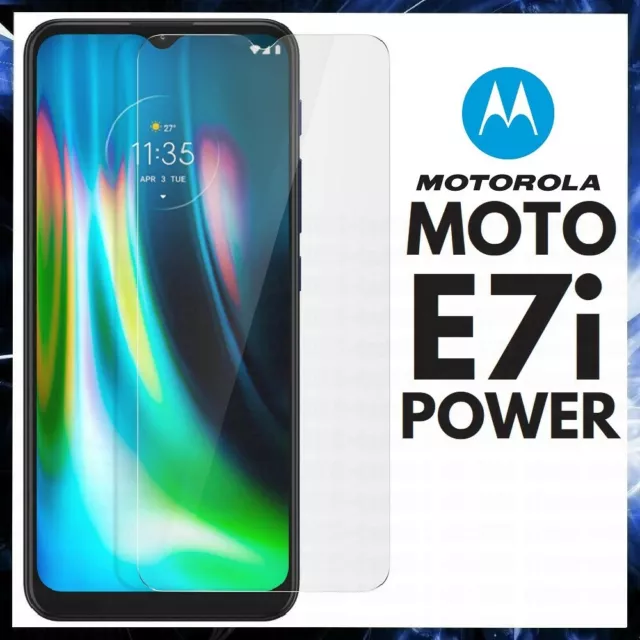 For MOTOROLA MOTO E7i POWER FULL COVER TEMPERED GLASS SCREEN PROTECTOR GENUINE