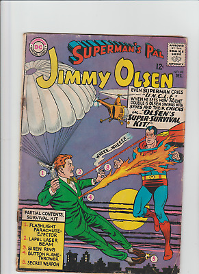 Supermans Pal Jimmy Olsen 89 DC 1965  Curt Swan Peace Pipe Time Travel GD