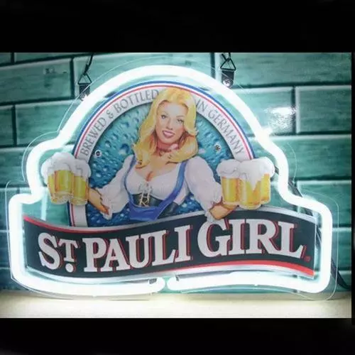 St. Pauli Girl Beer Bier Acrylic 14"x10" Neon Light Sign Lamp Bar Party Club Pub