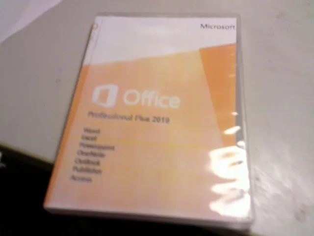 Microsoft Office 2019 Professional Plus auf DVD incl. Schlüssel