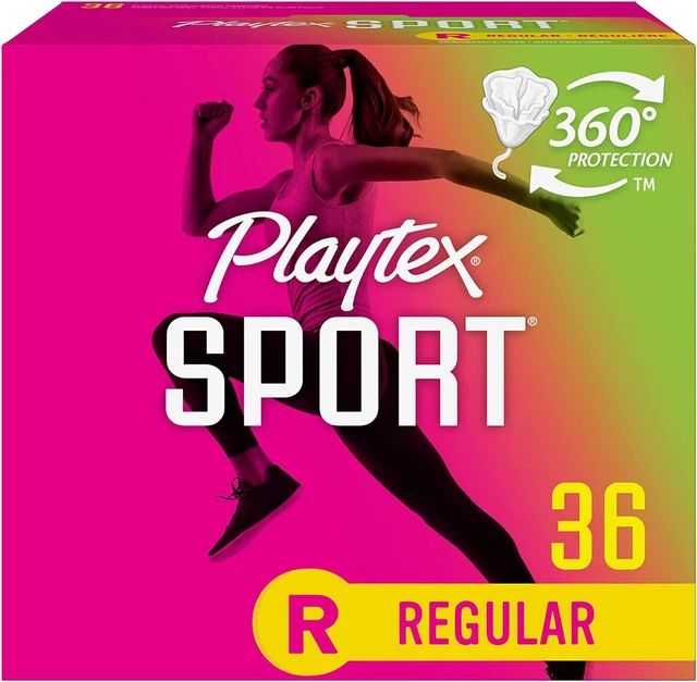 Tampones deportivos Playtex sin fragancias regulares - 36 quilates mujer R