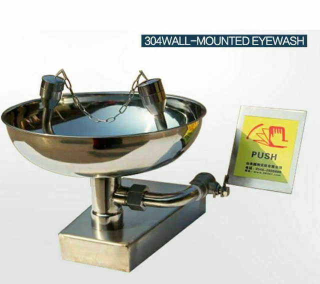 12-18L 304 Stainless Steel Emergency Wall Mounted Eyewash Station O UK