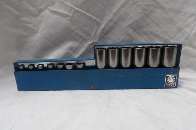 Matco 3/8" Drive 13 pc. Metric Socket Set 6mm to 19mm (10mm missing)