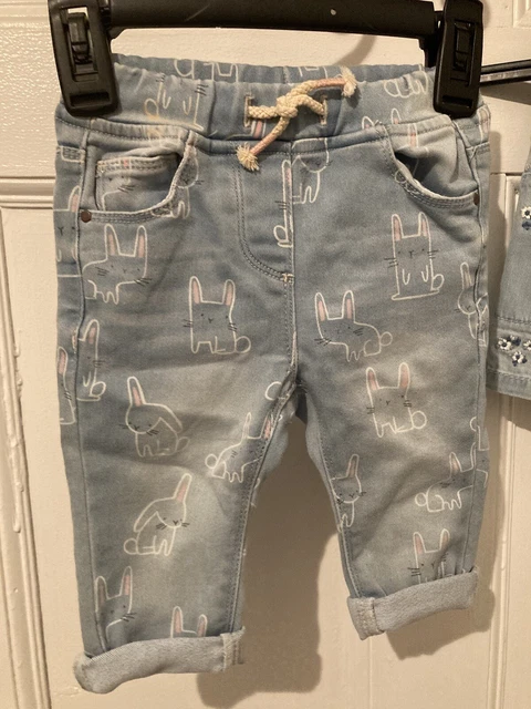 6 Item BNWT £60 Baby Girl Large NEXT Bundle 3-6 Months Cardigan Jeans Skirt Top 2