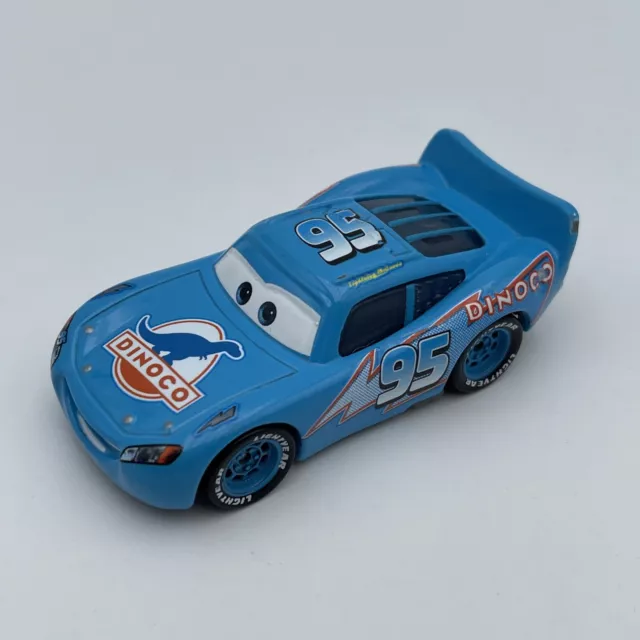 MATTEL Voiture Color Changers Dinoco / Flash Mc Queen bleue - Cars pas cher  