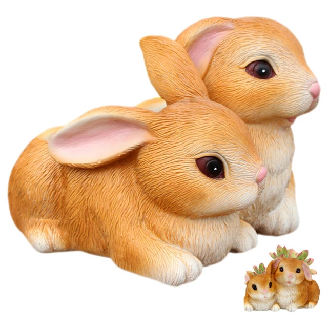 Pot de fleur en résine en forme de lapin, jardinière de plantes succulentes,