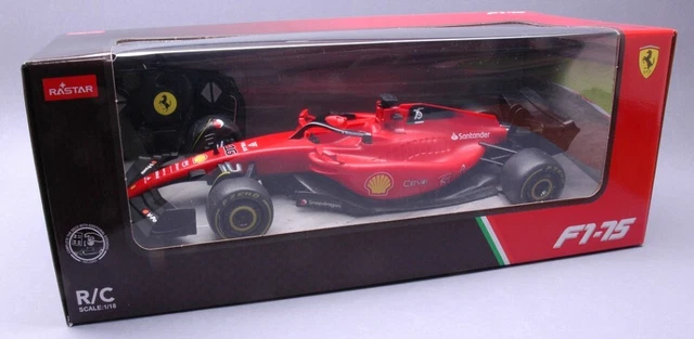 ColorBaby Rastar Ferrari F1-75 – Voiture Télécommandée Échelle 1/18 – Licence Officielle – 2,4 GHz – 6 Directions – Dès 6 Ans