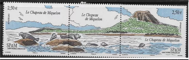 2012 saint  pierre et Miquelon bande  n ° 1055  a 1056 neuf **