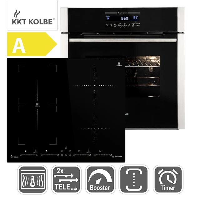 Cuisinière: 60cm Four encastrable EB8016ED + 59cm Plaque Induction IND5901FZ