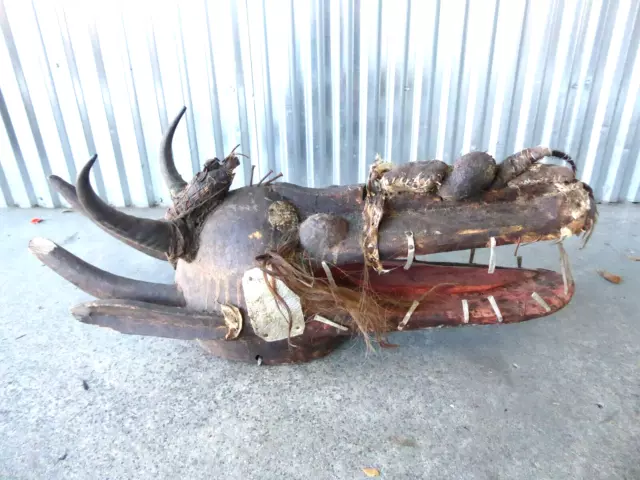 Fabulous Old African Mask From An Estate Of An Antique Dealer
