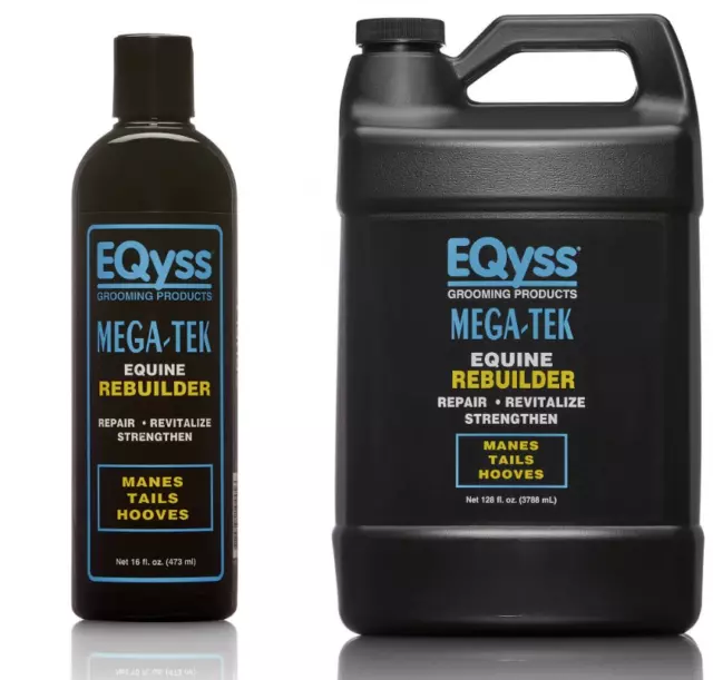 Eqyss Mega-Tek Equine Rebuilder Formula Shampoo Mane Tail Hoof Regrowth Repair