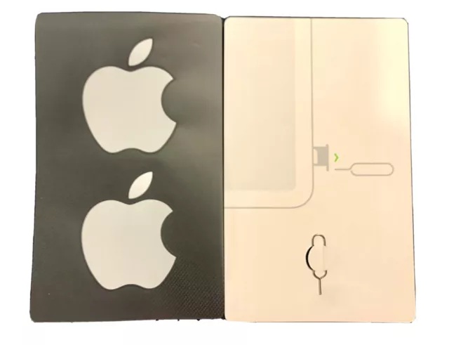 Original Black Apple Logo Decal Stickers Sheets