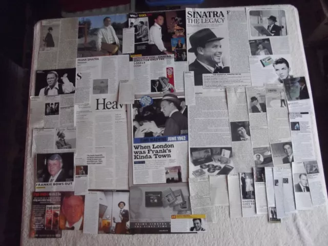 Frank Sinatra - Magazine Cuttings Collection - Clippings, Photos, Adverts X39.