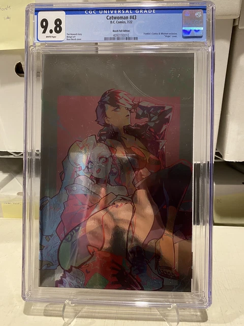 Catwoman #43 Rose Besch Foil Virgin CGC 9.8 Whatnot Exclusive Harley Quinn DC