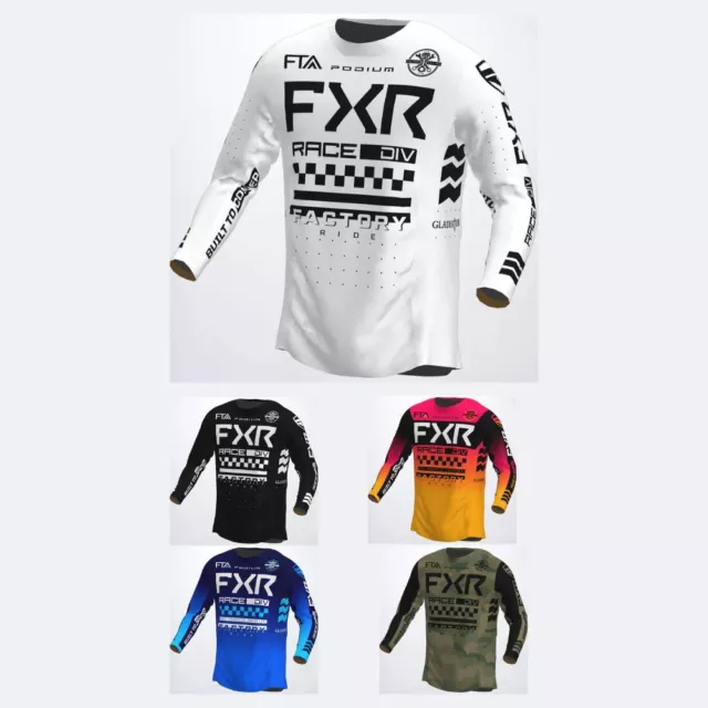 FXR - Podium Gladiator Mens Lightweight Polyester MX Gear Snowmobile Jersey