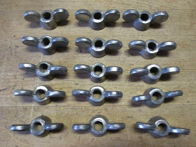 NOS Lot of 15 Vintage Wing Nuts Mickey Mouse Ears 1/2" x 13