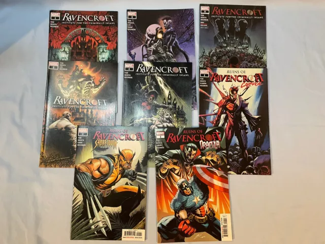 Ruins of Ravencroft 1 2 3 4 5 Sabretooth Carnage Dracula Marvel One Shot Lot Nm